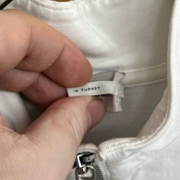 Moncler Kids White Sweatshirt with Red and Blue Details - Picture 4 of 10